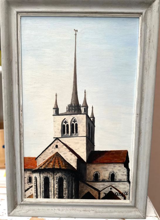 Fr. 150.- Tableau Abbatiale de Payerne 1964
