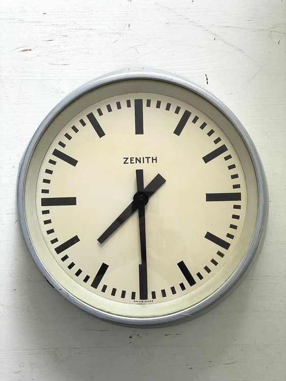Horloge Murale Vintage Zenith Industrielle